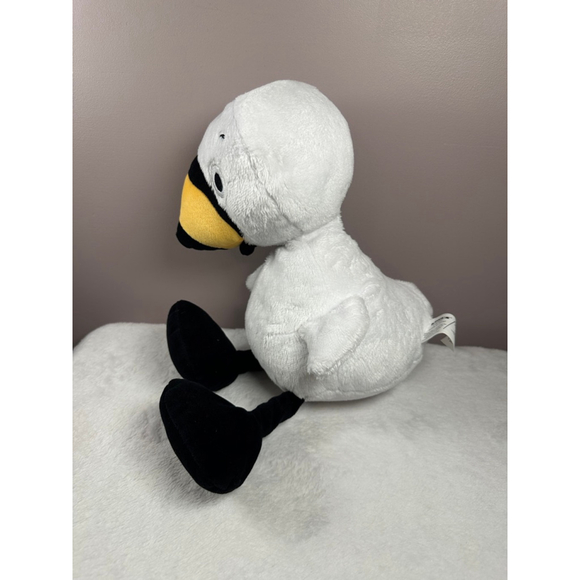 YOTTOY Duck & Goose Stuffed Animal Plush White Black Baby Classic - Picture 3 of 6